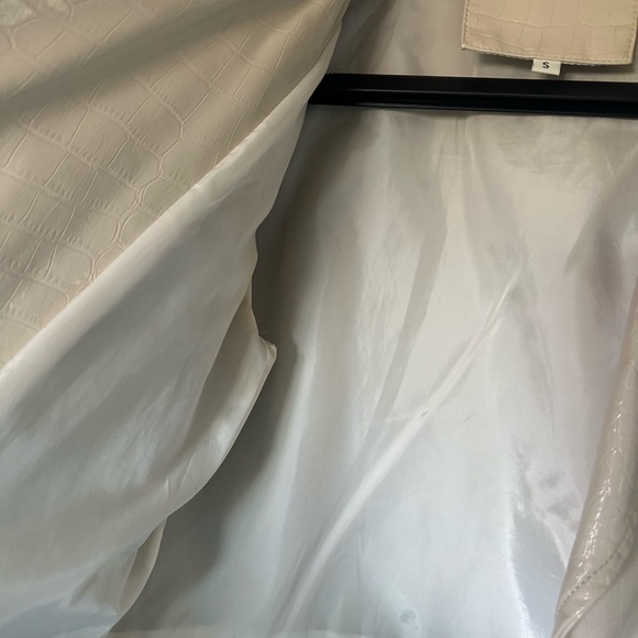 Italian faux Croc  Leather Jacket - Picture 4 of 4